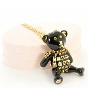 Disaya Boudoir Studded Bear Necklace (chrome hearts pop mart kith brent neale)